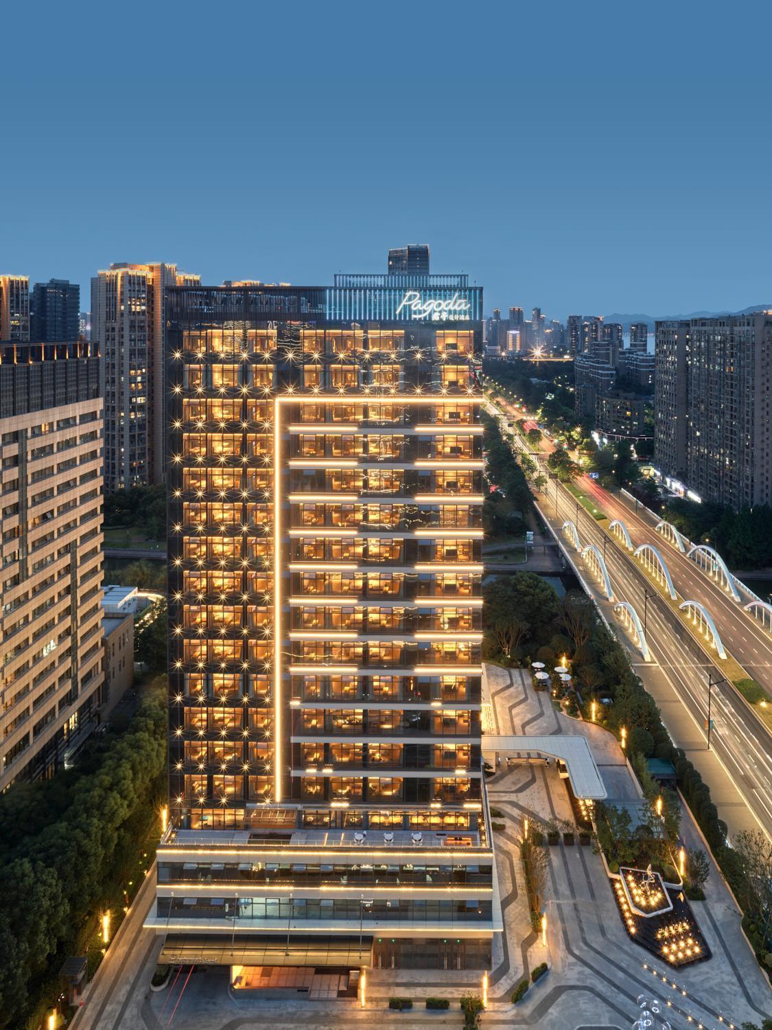 Pagoda Hotel Hangzhou Binjiang Экстерьер фото